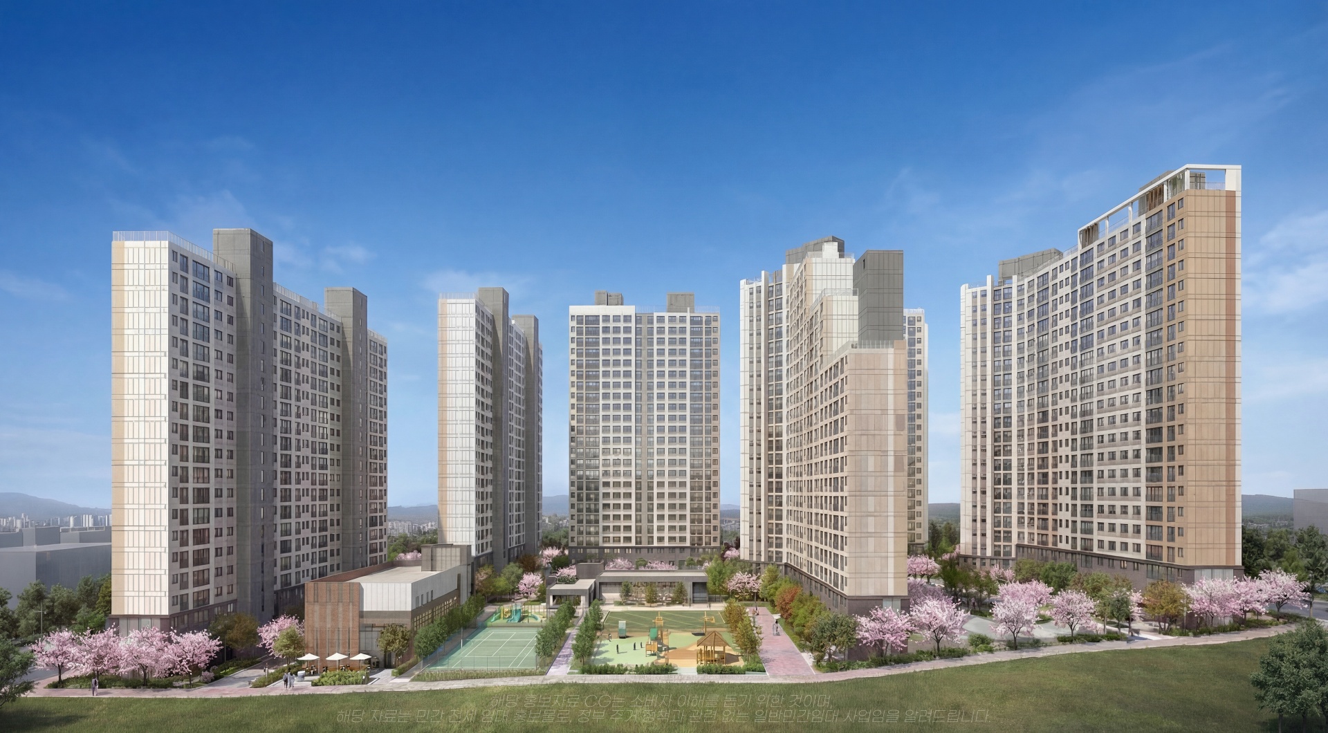 영암 대불렉시안3차 단지배치도 5개동 507세대 주차계획 안내